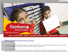 Tablet Screenshot of farnhamprimary.org.uk